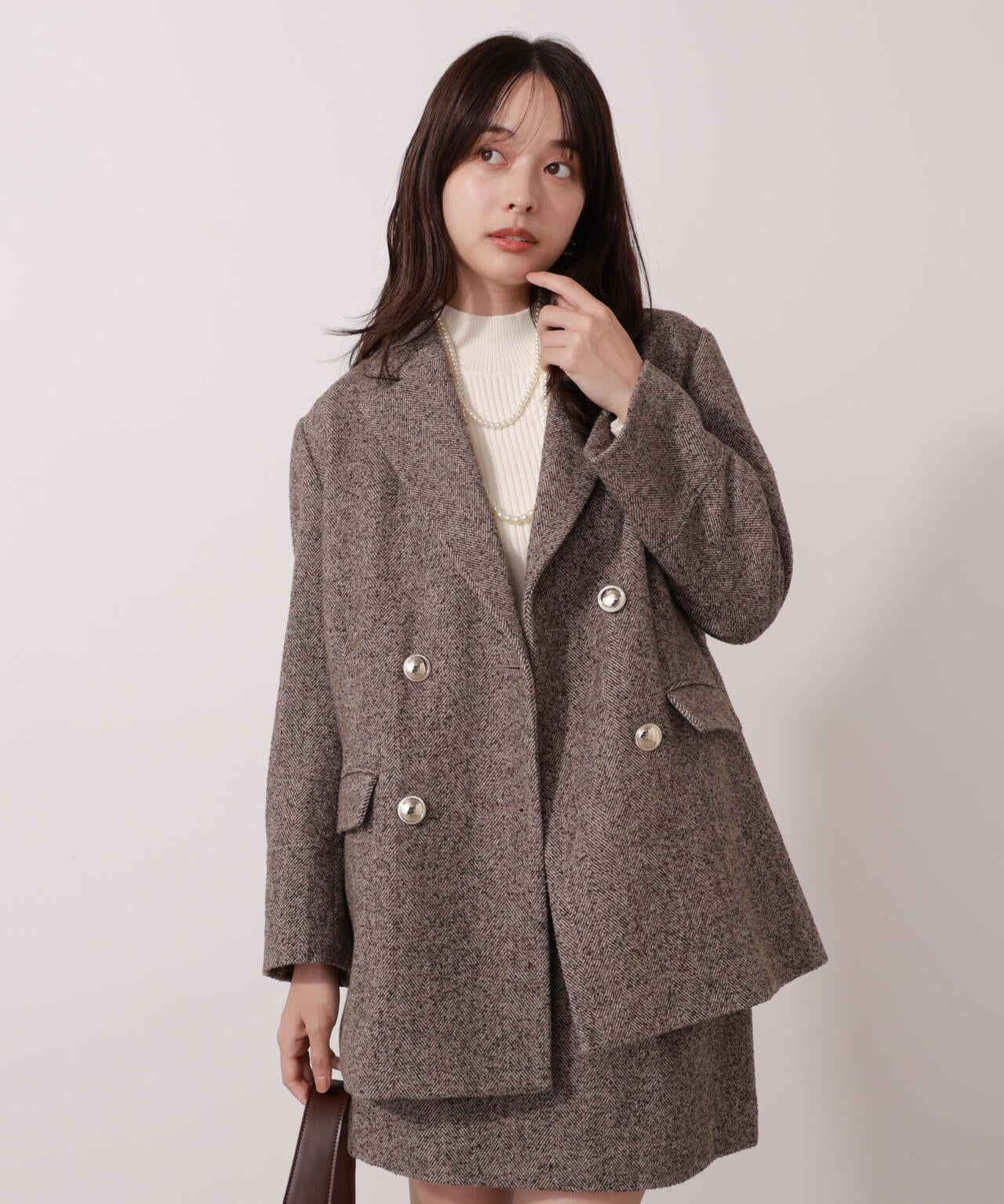 【青島心さん着用】ツイードジャケット
