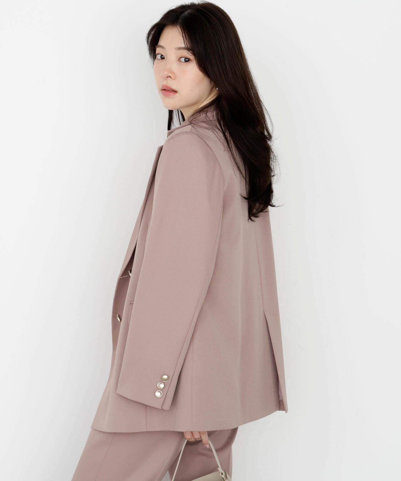 【松川星さん着用】ゴールド釦ダブルブレストジャケット