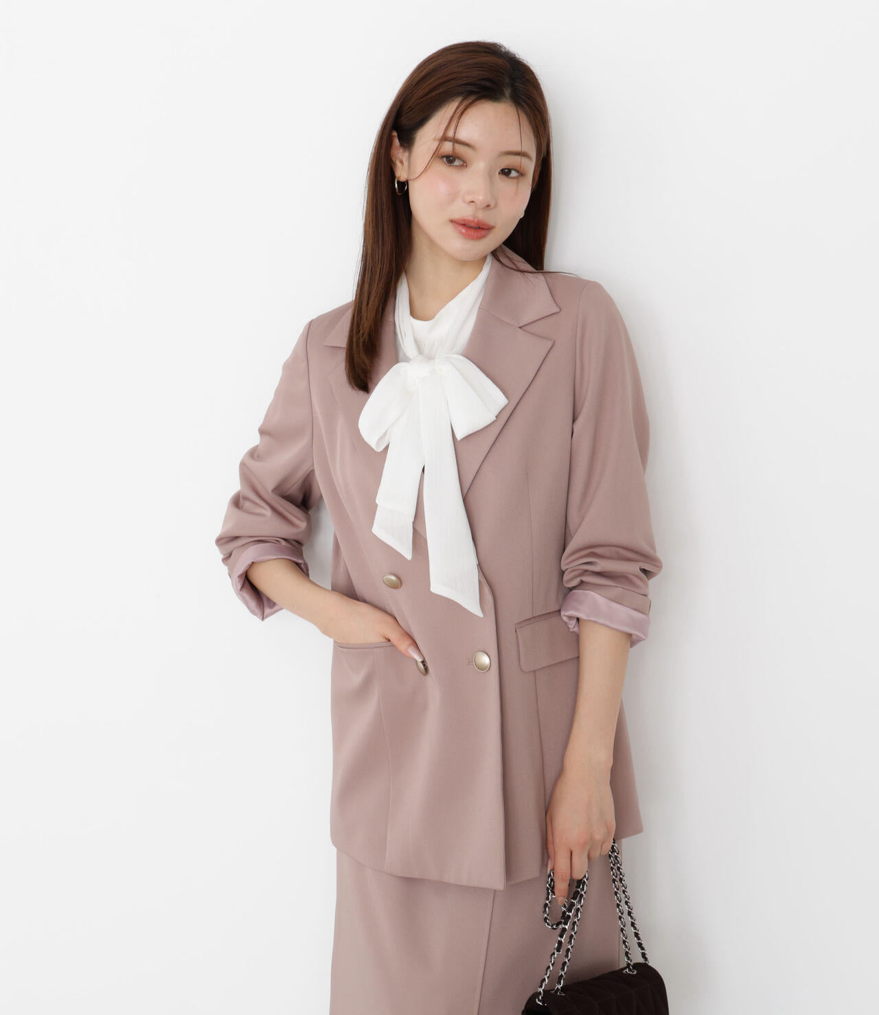 【松川星さん着用】ゴールド釦ダブルブレストジャケット