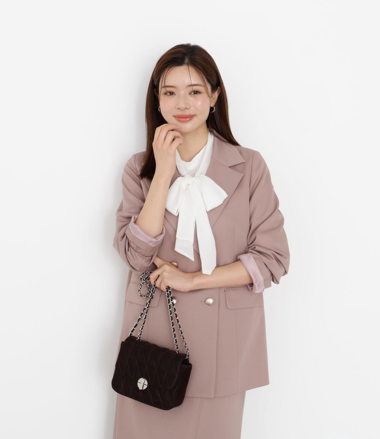 【松川星さん着用】ゴールド釦ダブルブレストジャケット