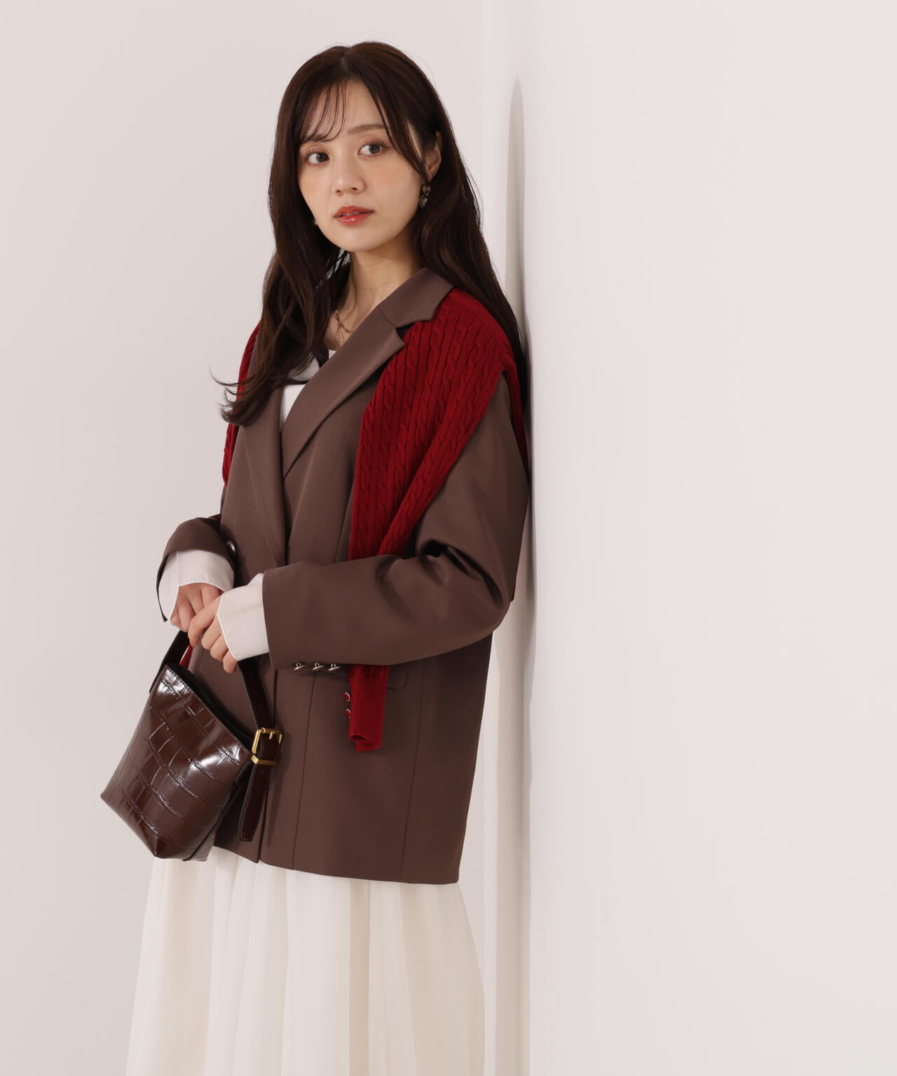 松川星さん着用】ゴールド釦ダブルブレストジャケット | PROPORTION