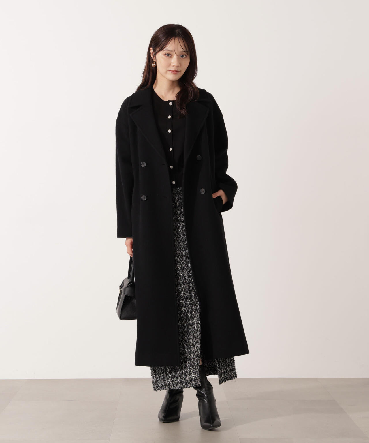 【加藤栞さん着用】ダブル釦チェスターコート