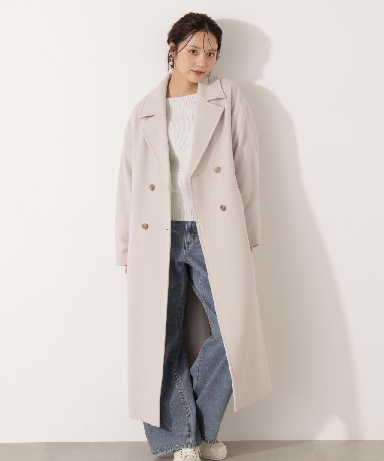 【加藤栞さん着用】ダブル釦チェスターコート