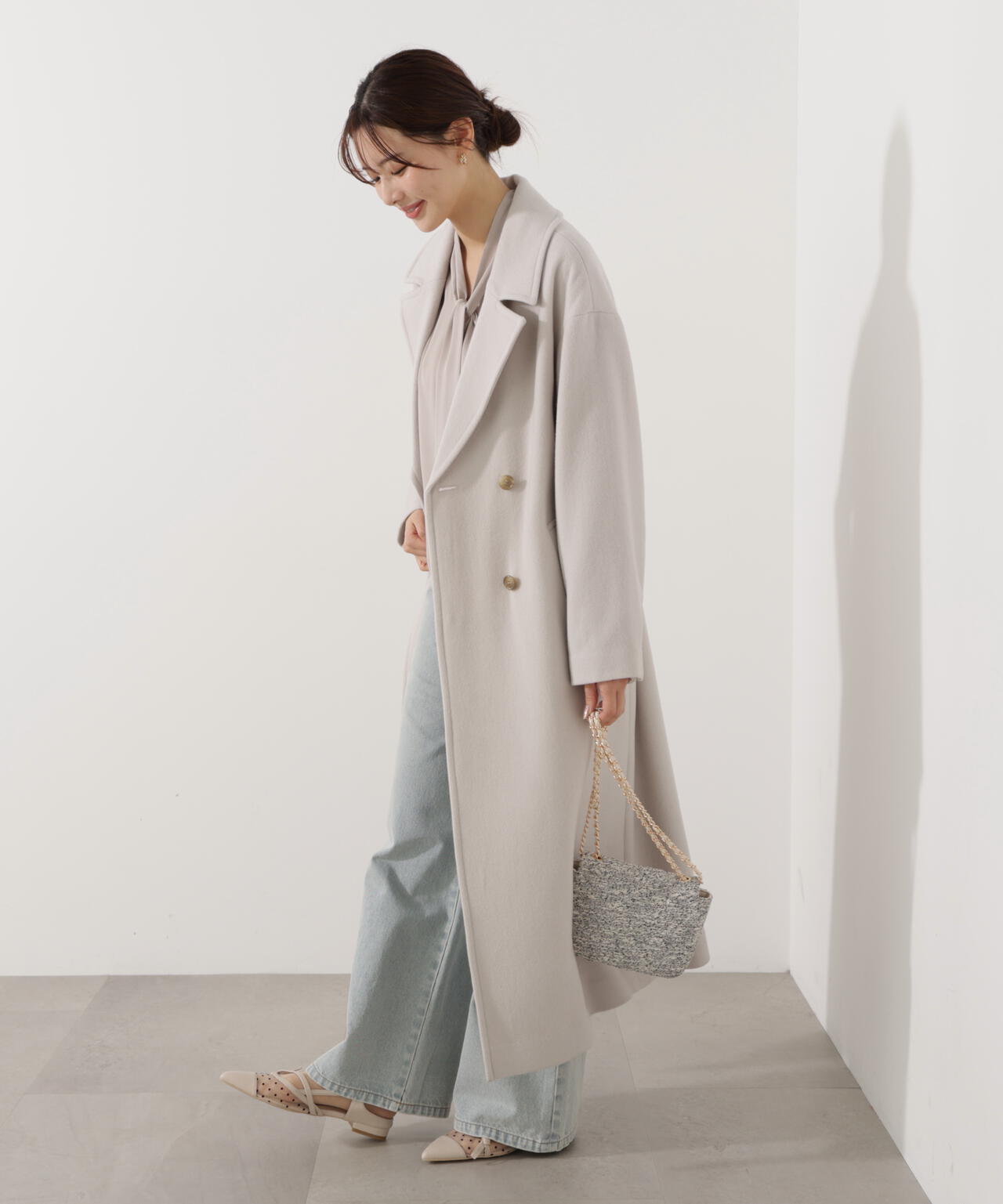 プロポーションボディドレッシング　チェスターコート　Mサイズ プロポーションボディドレッシング PROPORTION BODY DRESSING 美