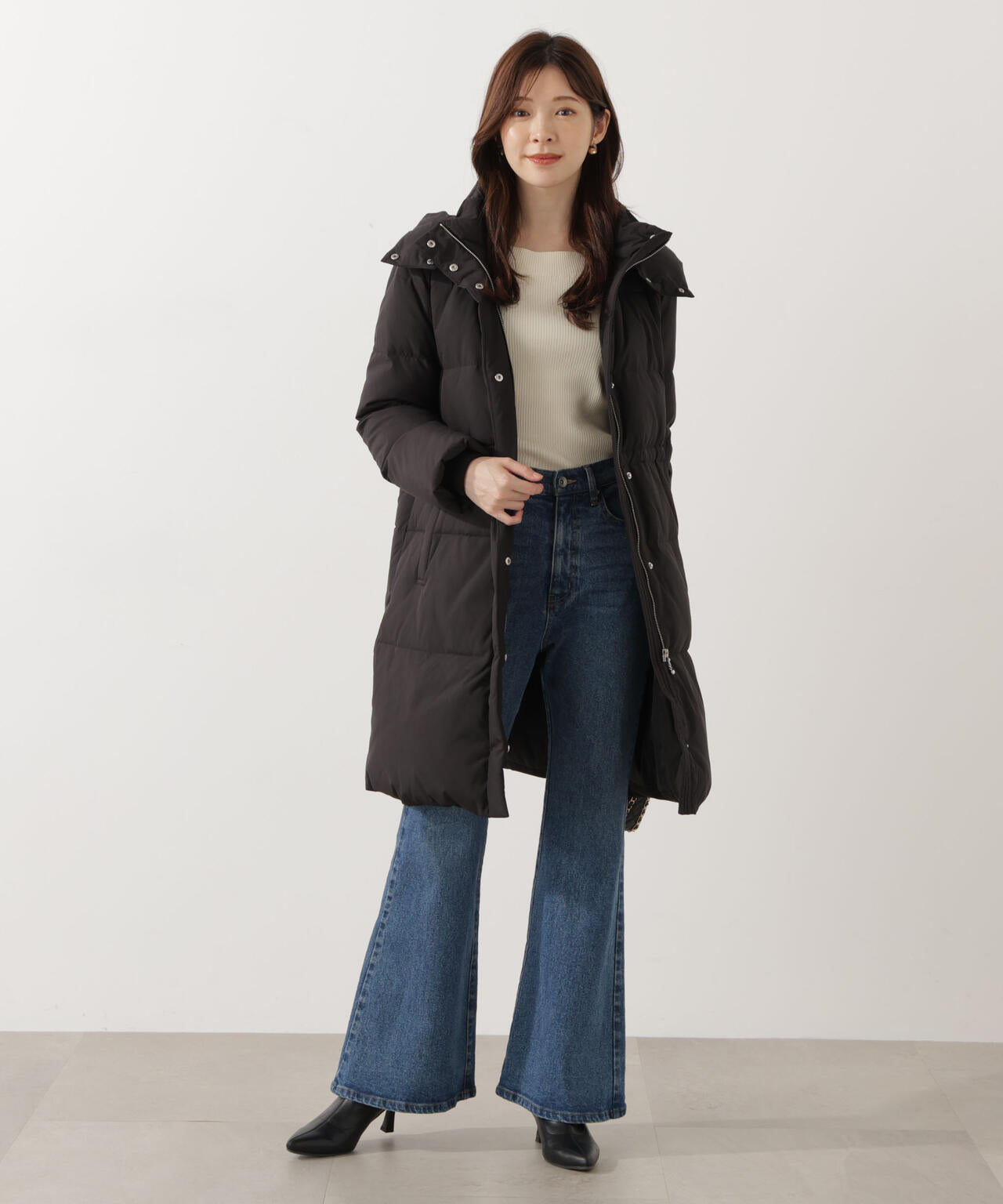 【加藤栞さん着用】フード取り外しダウン