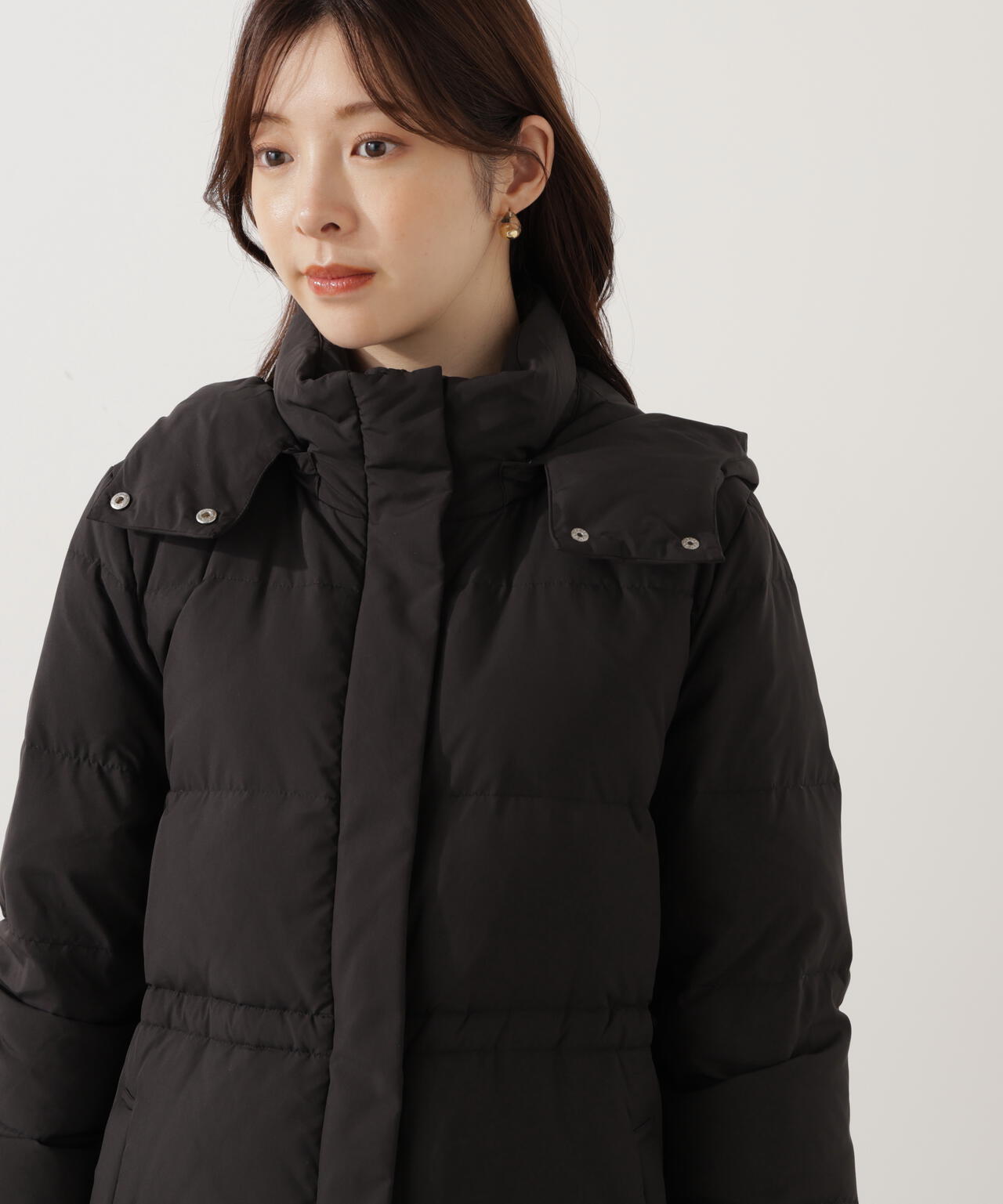 【加藤栞さん着用】フード取り外しダウン