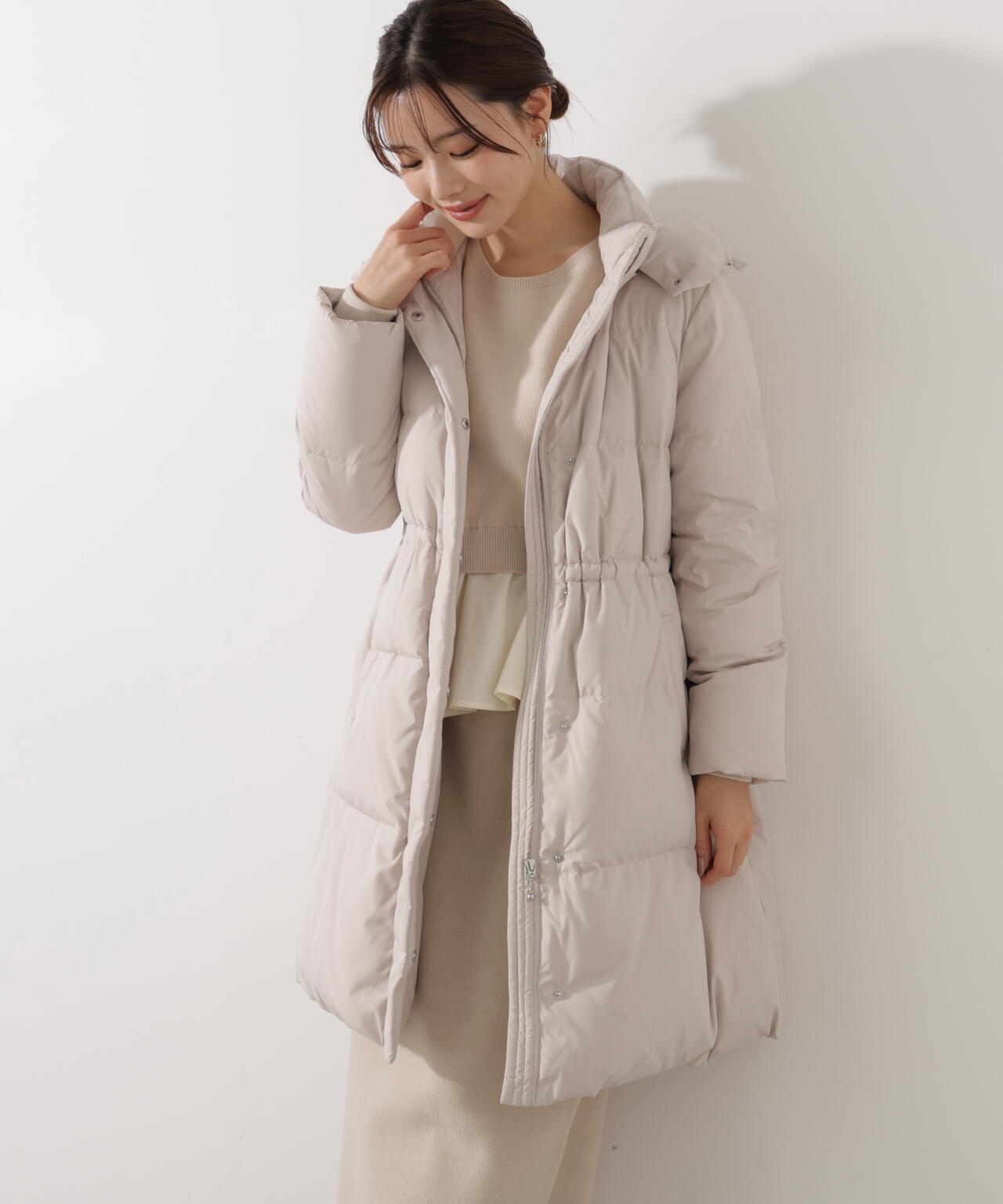 加藤栞さん着用】フード取り外しダウン | PROPORTION BODY DRESSING