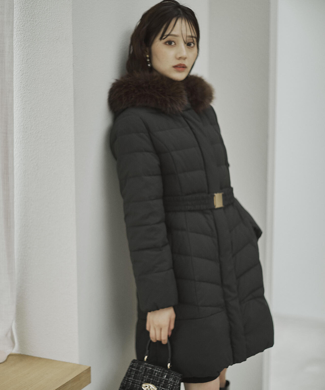 ベルト付ダウン | PROPORTION BODY DRESSING（プロポーションボディ