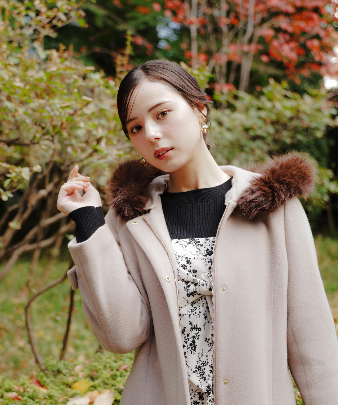 【みぃちゃん】インポートロッサ ロングコート フォックスファー 50 楽天市場】ミンクファーコート フォックスファー付き 高級 毛皮