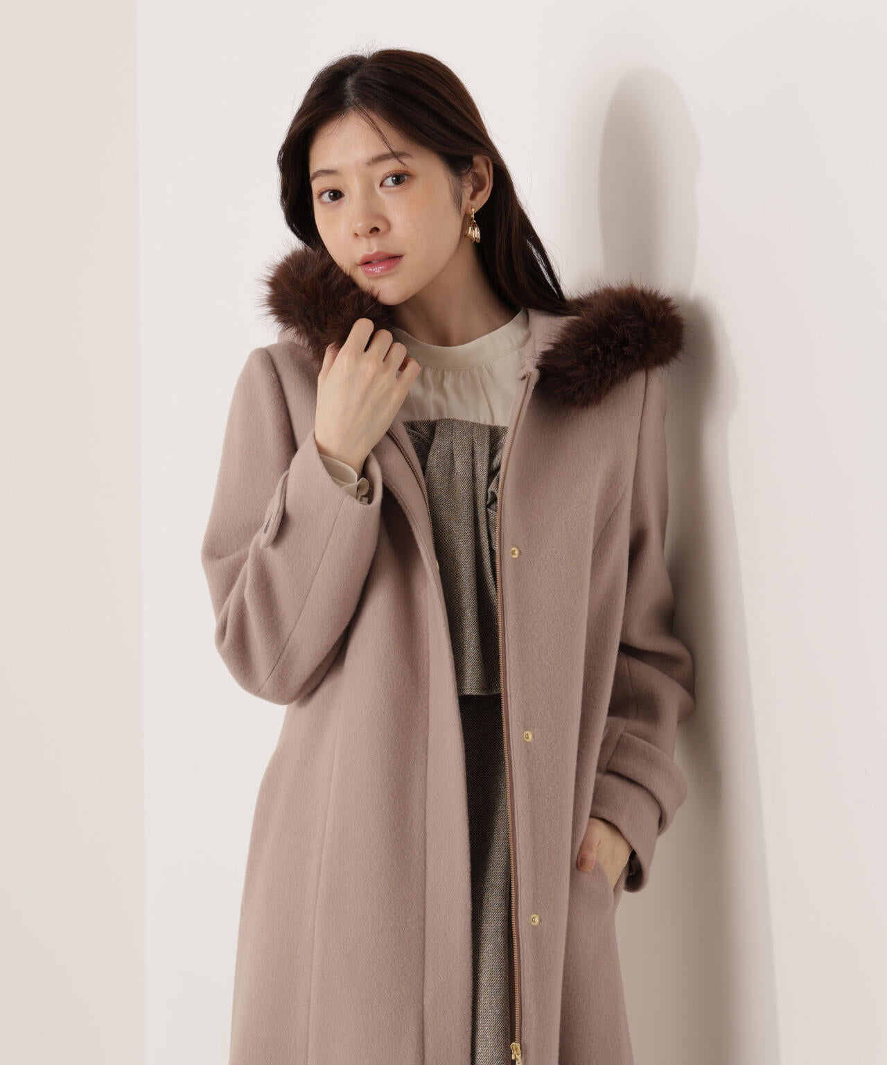 UNTITLED ロングコート　新品未使用 UNTITLED（アンタイトル） コート アウター 「日本製」2WAYスタンド