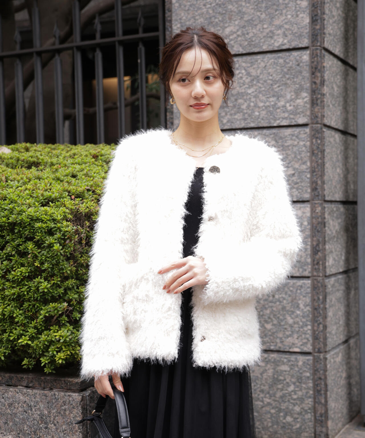 【加藤栞さん着用】ラムファー風ブルゾン