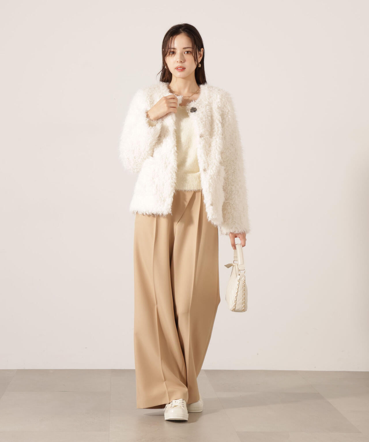 青島心さん着用】ラムファー風ブルゾン | PROPORTION BODY DRESSING