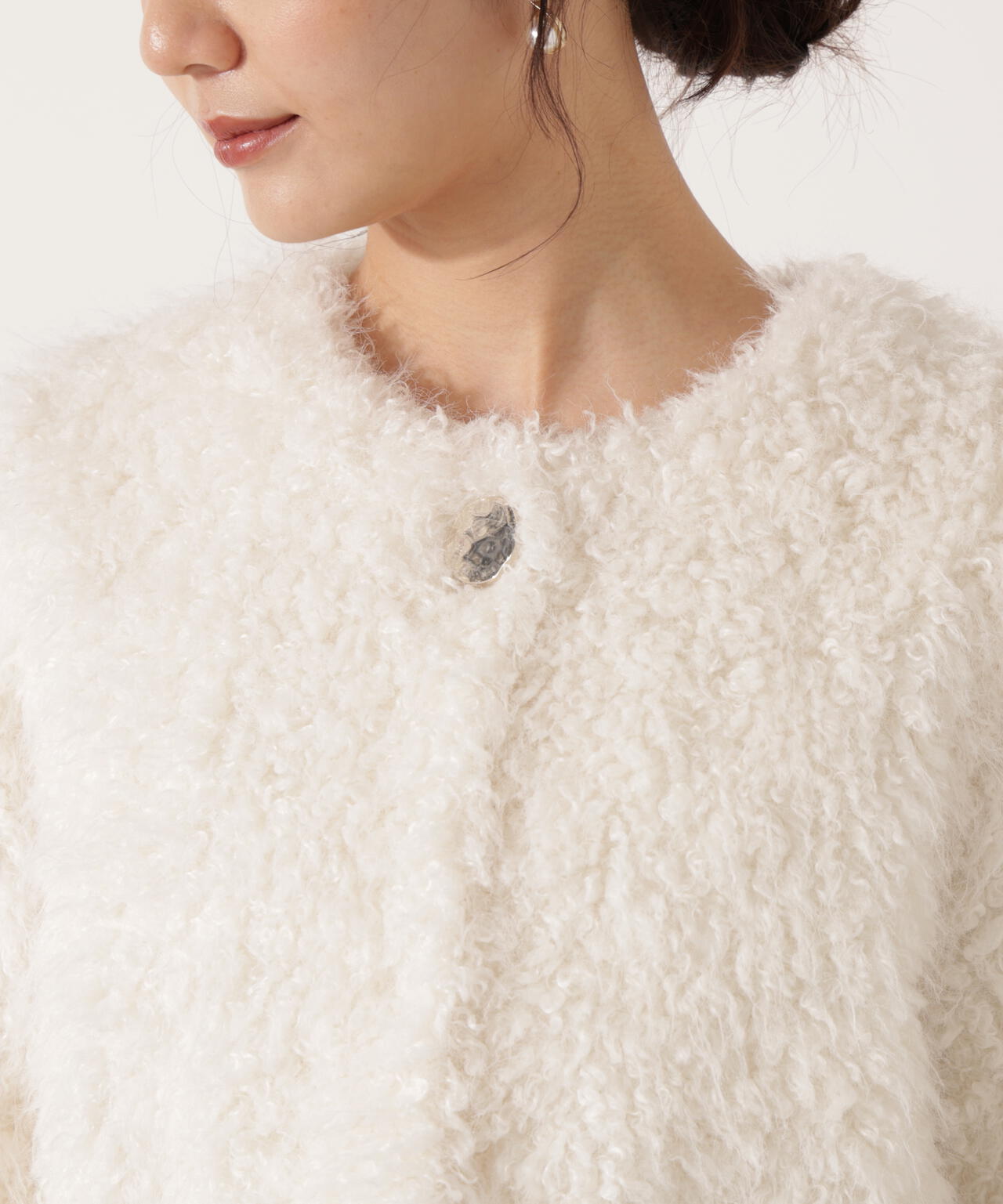 【加藤栞さん着用】ラムファー風ブルゾン