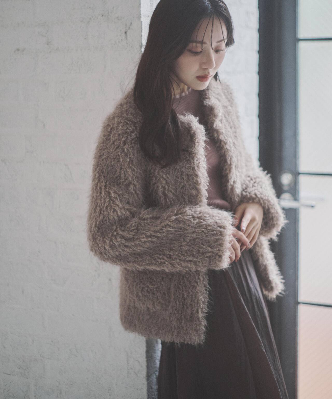 加藤栞さん着用】ラムファー風ブルゾン | PROPORTION BODY DRESSING