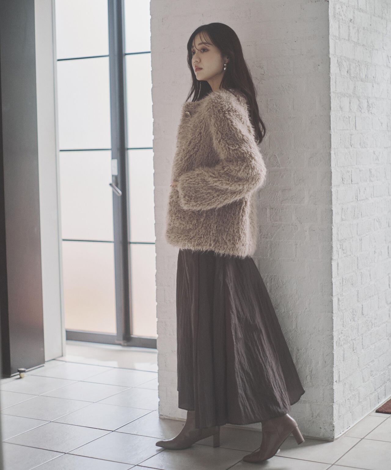 青島心さん着用】ラムファー風ブルゾン | PROPORTION BODY