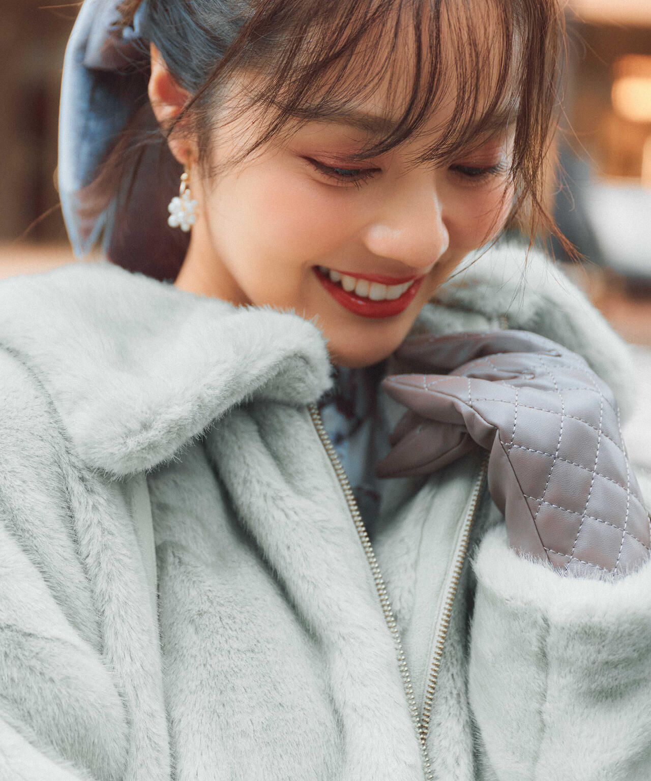 青島心さん着用】フェイクファーブルゾン | PROPORTION BODY DRESSING