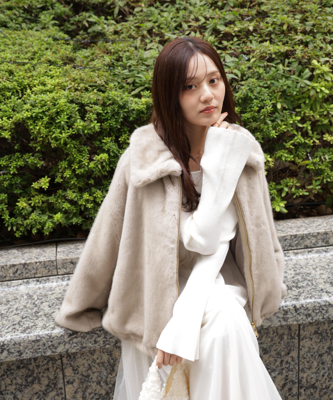 青島心さん着用】フェイクファーブルゾン | PROPORTION BODY DRESSING