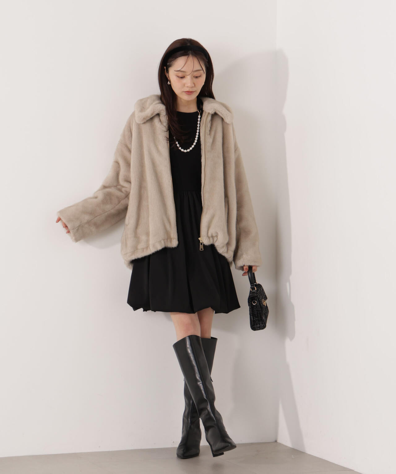 青島心さん着用】フェイクファーブルゾン | PROPORTION BODY DRESSING