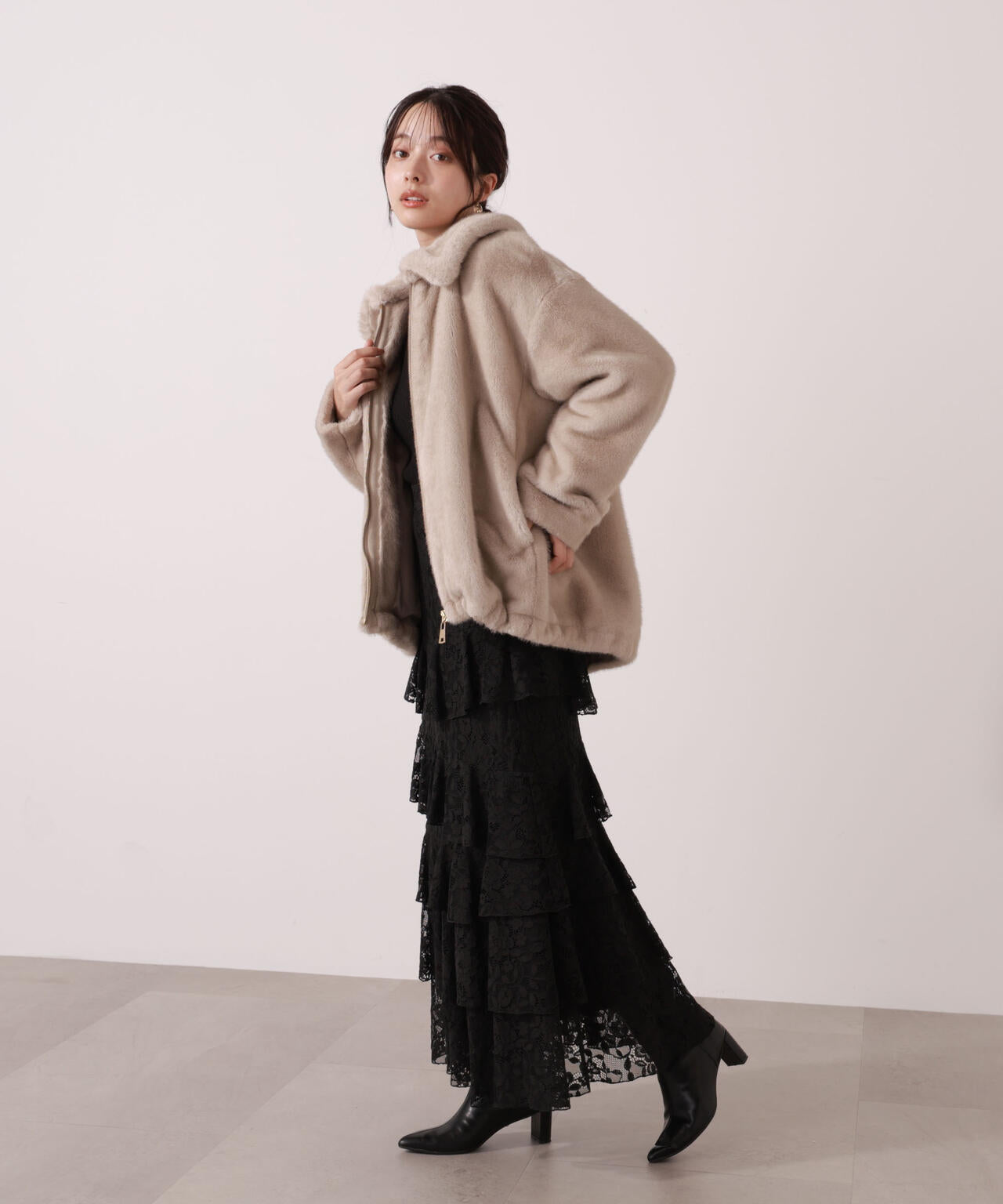 青島心さん着用】フェイクファーブルゾン | PROPORTION BODY DRESSING