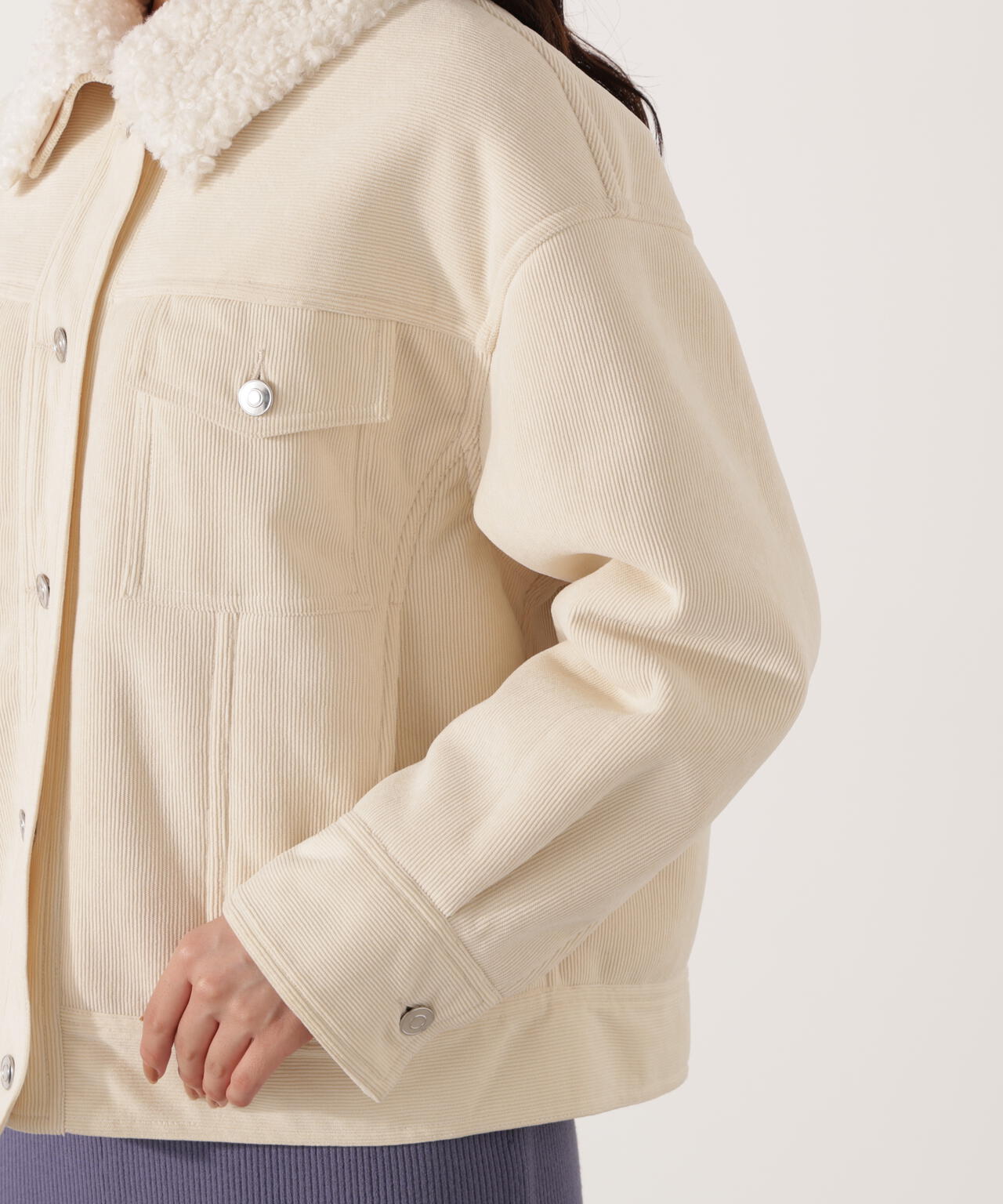 コーデュロイブルゾン