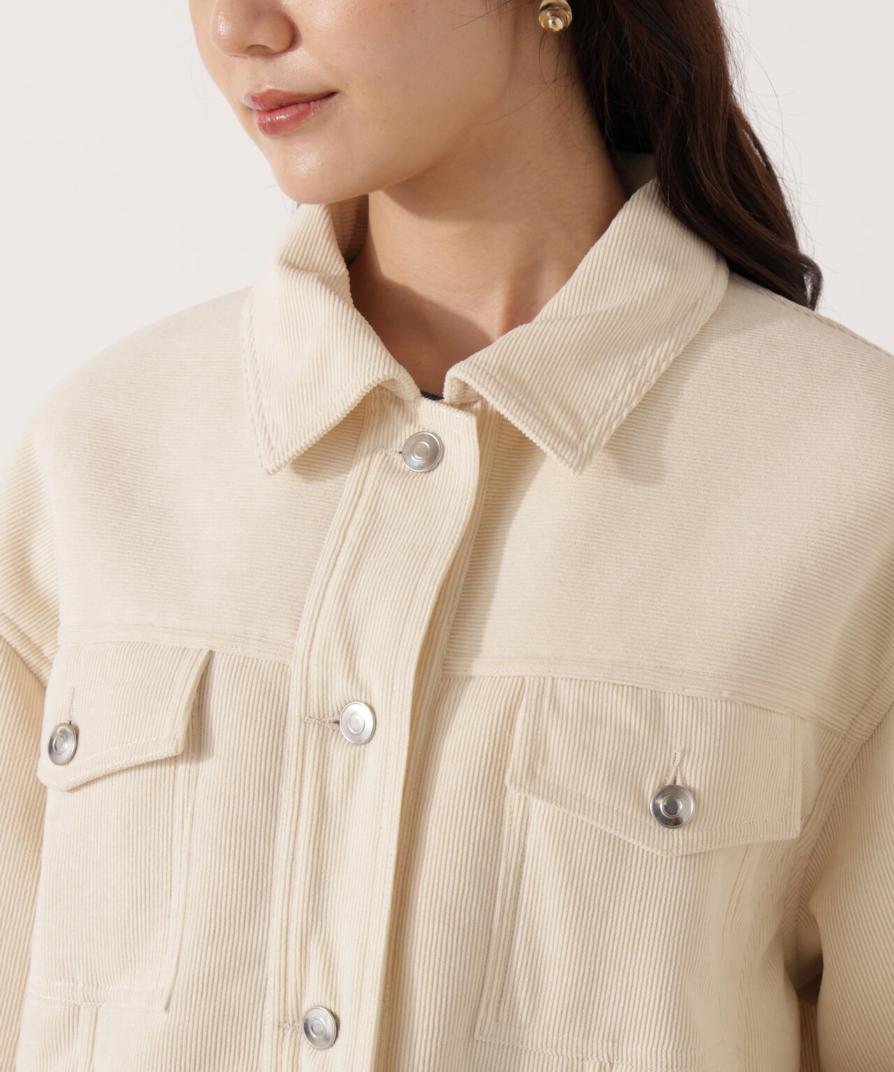 コーデュロイブルゾン