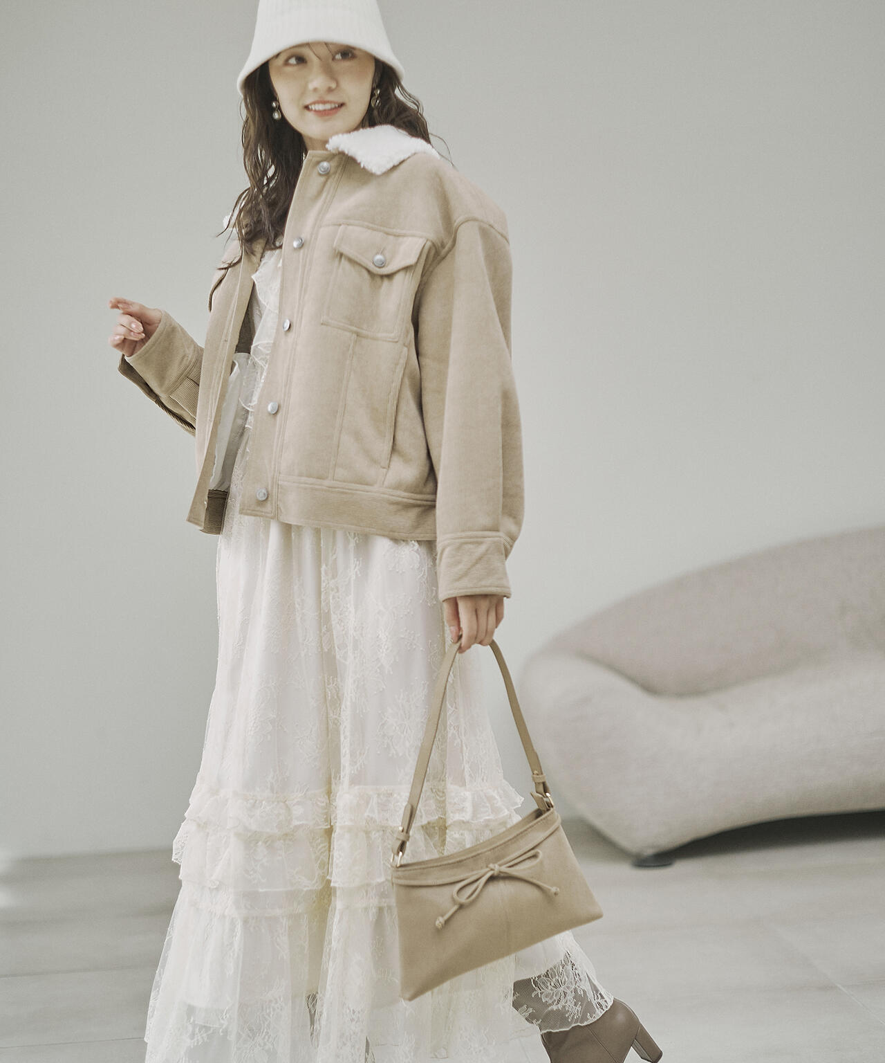 コーデュロイブルゾン