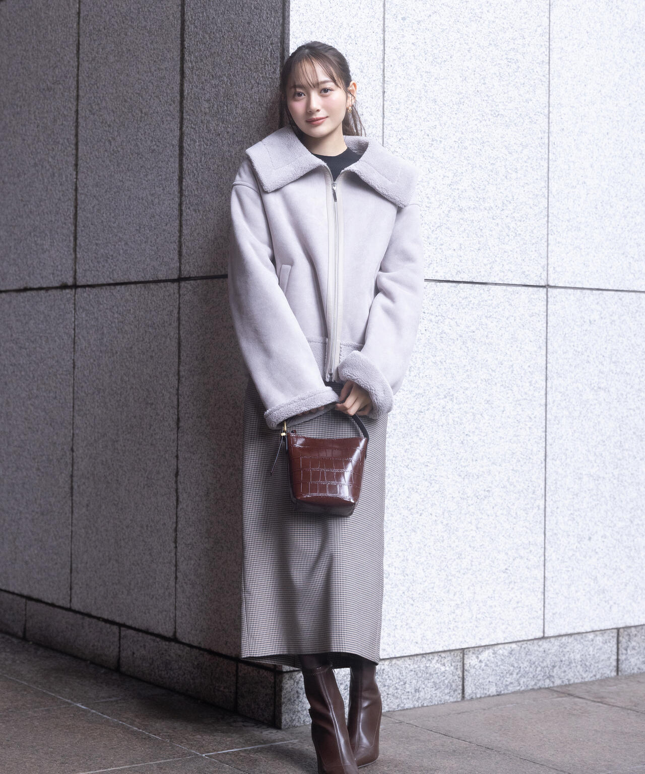 加藤栞さん着用】フェイクムートン | PROPORTION BODY DRESSING