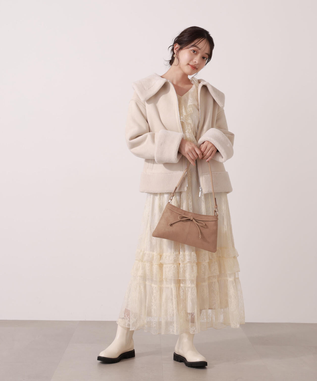 加藤栞さん着用】フェイクムートン | PROPORTION BODY DRESSING