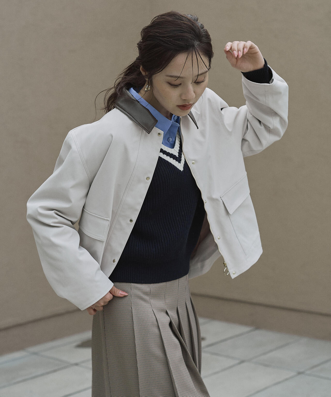 カバーオールブルゾン