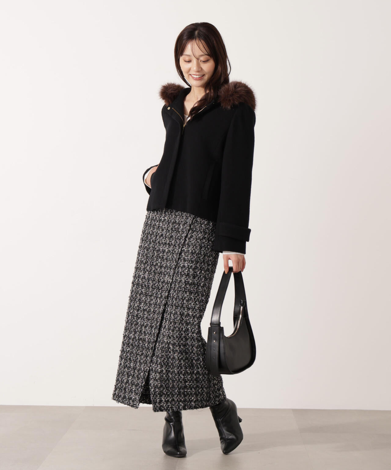 プロポーションボディドレッシング　ショートコート 楽天市場】フード襟ショートコート／プロポーション ボディ