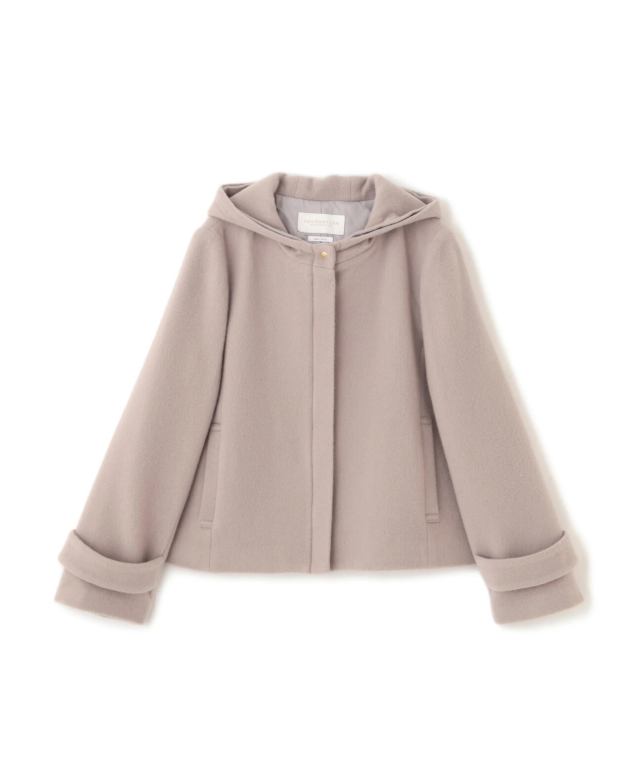 モッサフードフェイクファーショートコート