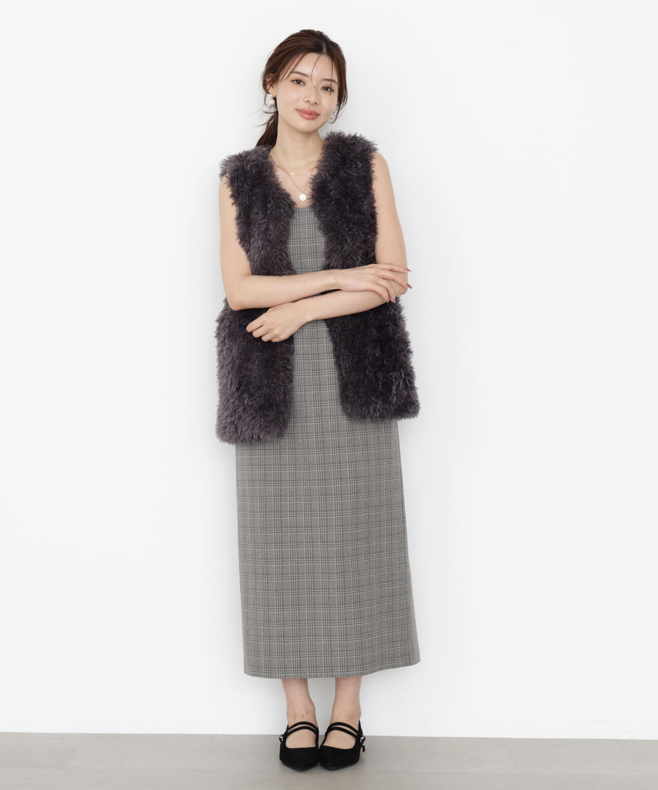 【松川星さん着用】フェイクファージレ