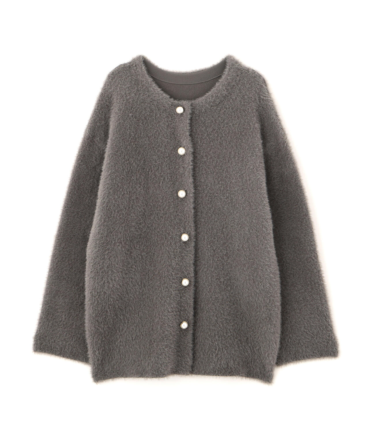 【青島心さん着用】フェザージャコット【アイボリー：WEB限定】