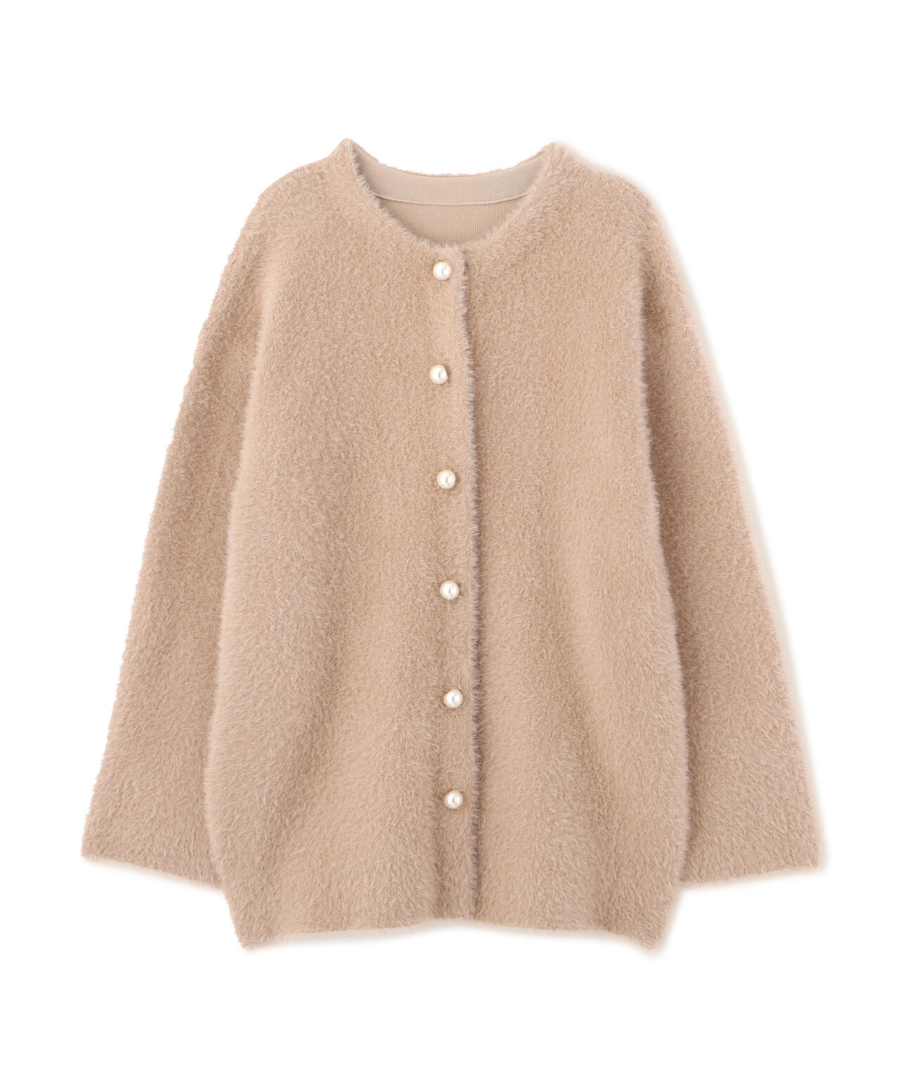 【青島心さん着用】フェザージャコット【アイボリー：WEB限定】