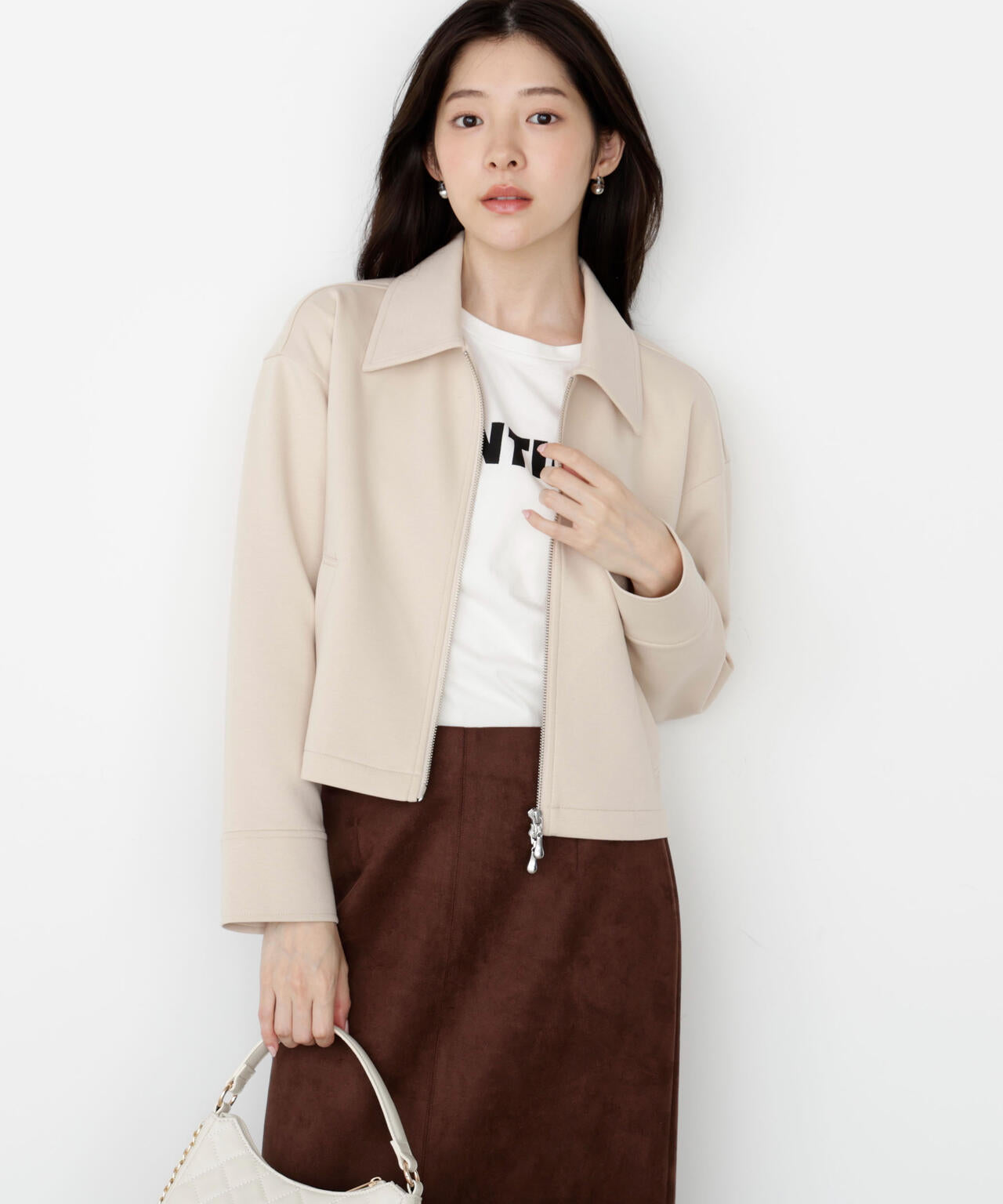 襟付きジップカットジャケット