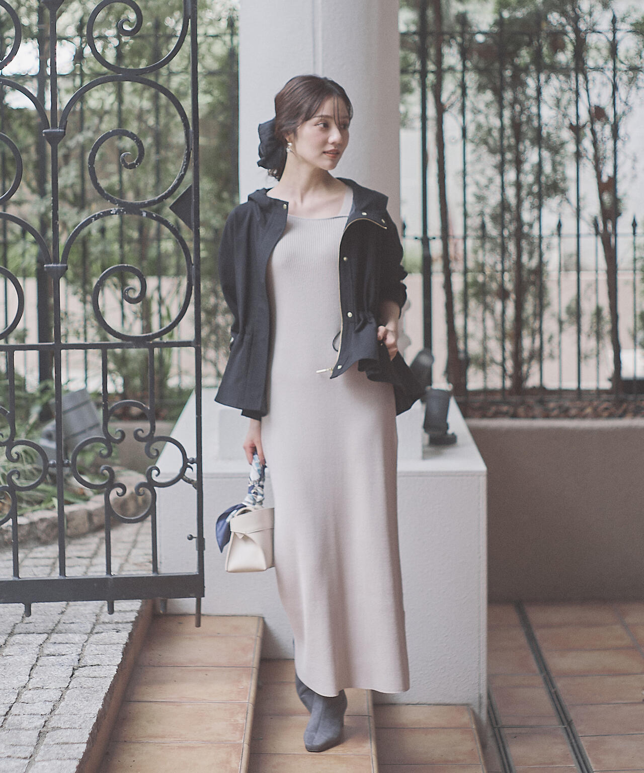 【松川星さん着用】フード付きマウンテンパーカー