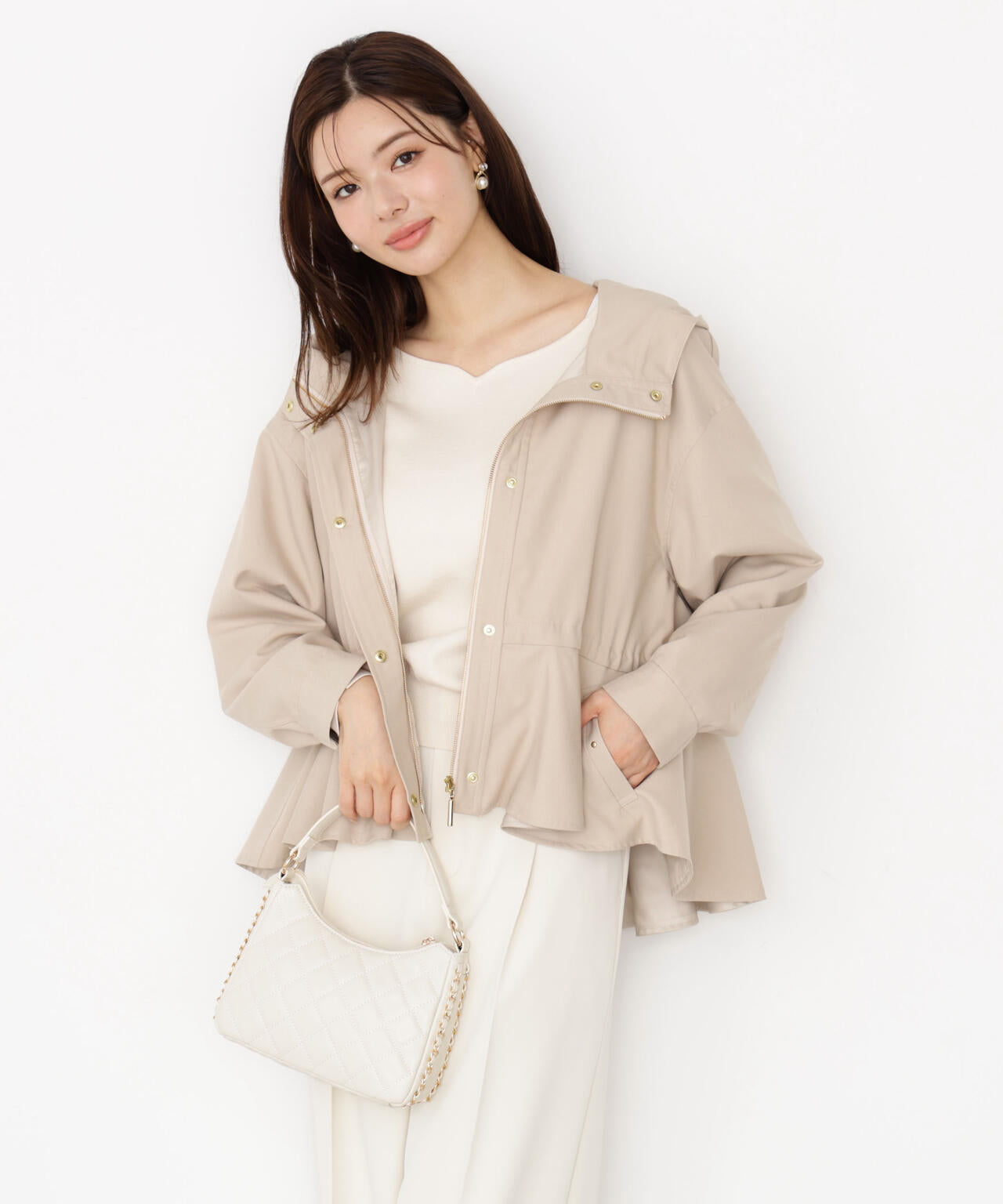 【松川星さん着用】フード付きマウンテンパーカー