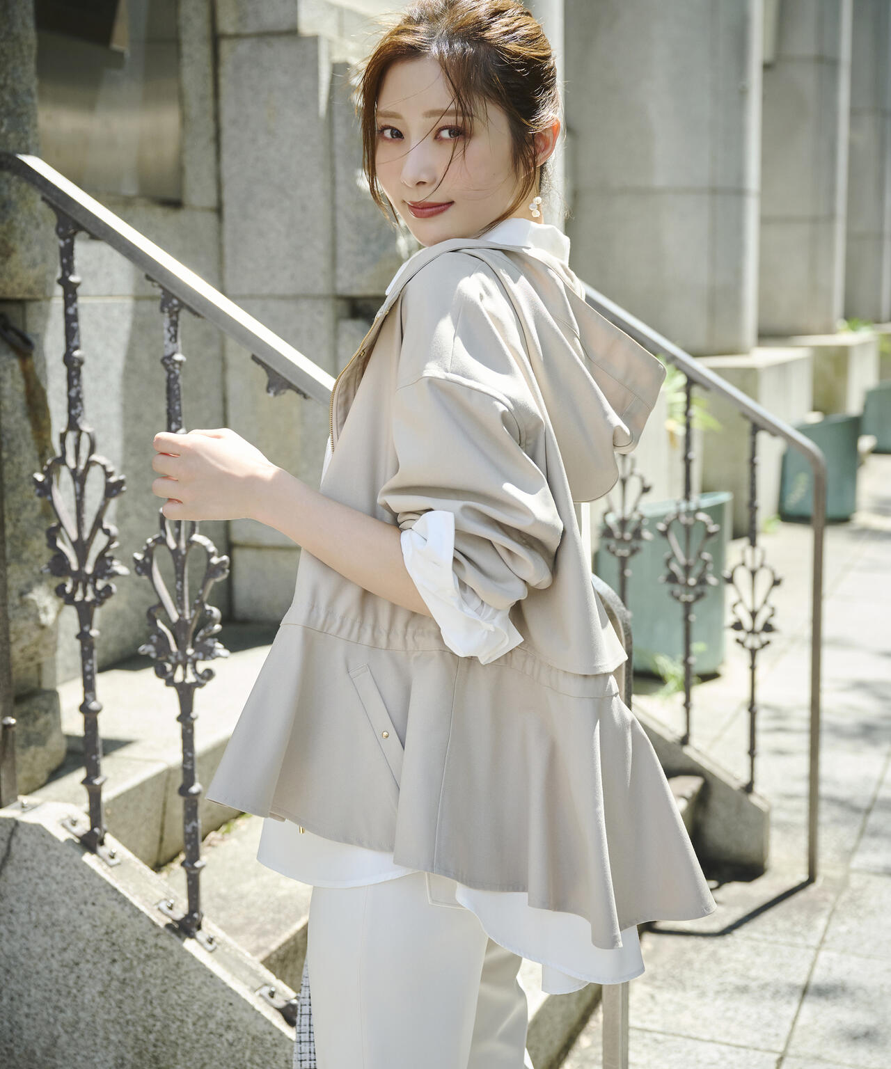 【松川星さん着用】フード付きマウンテンパーカー