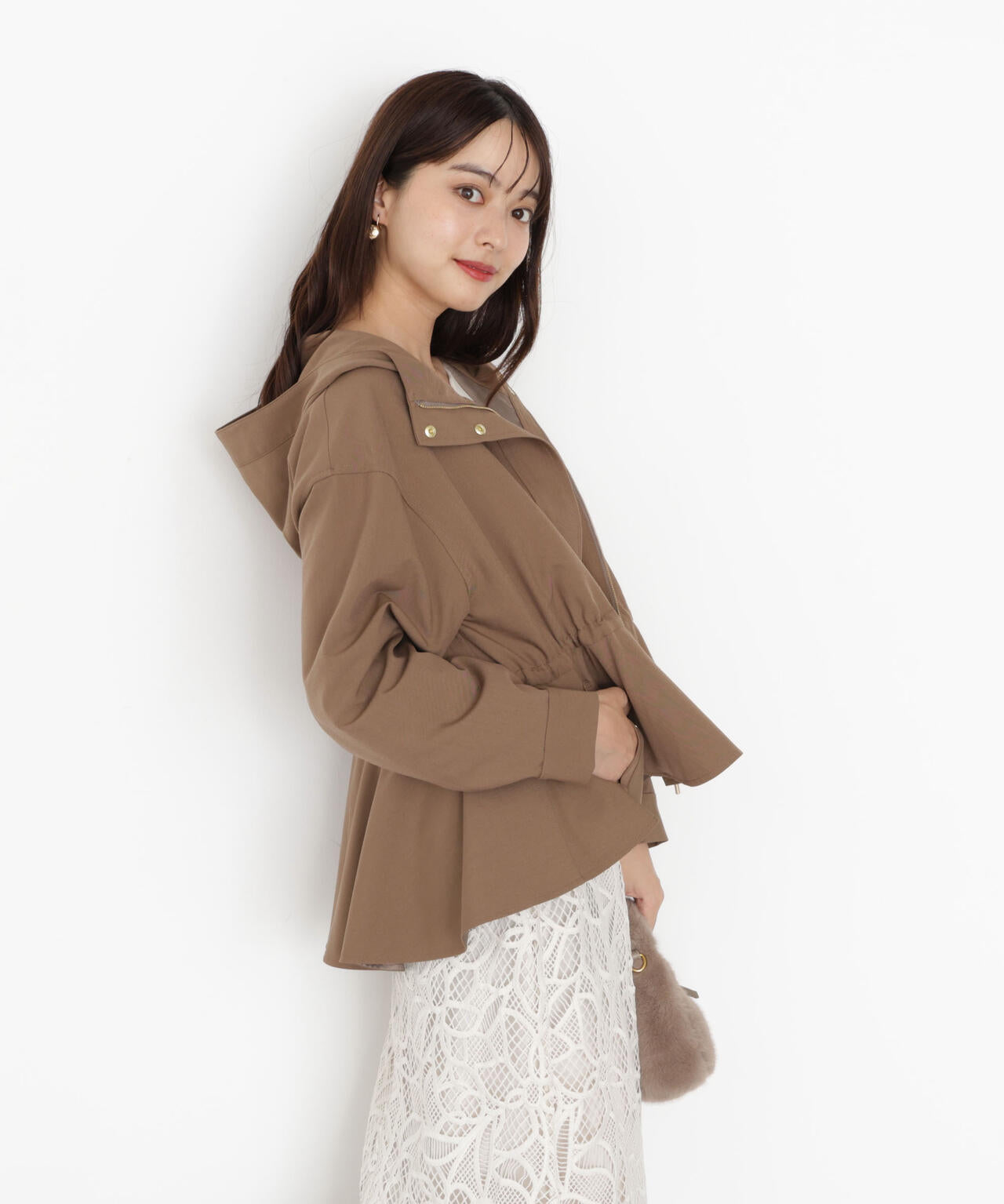 【松川星さん着用】フード付きマウンテンパーカー