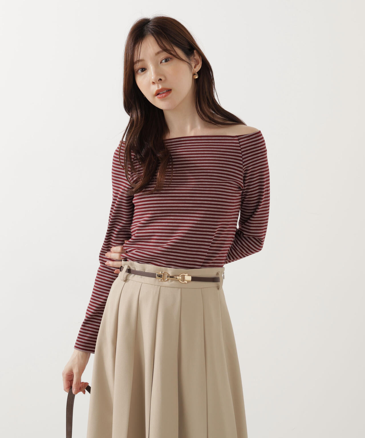 ハンドウォッシャブル＞オフショルカットソー | PROPORTION BODY