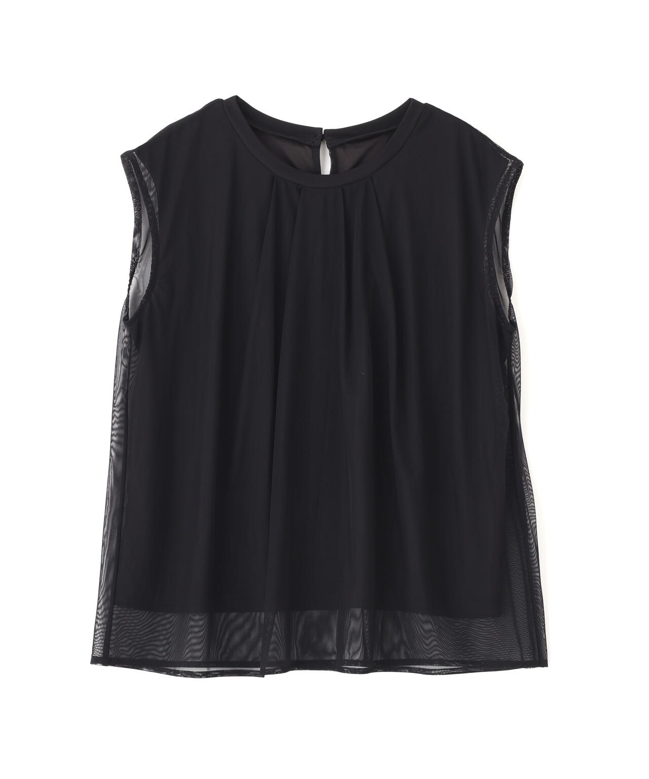 タック入りチュールトップス