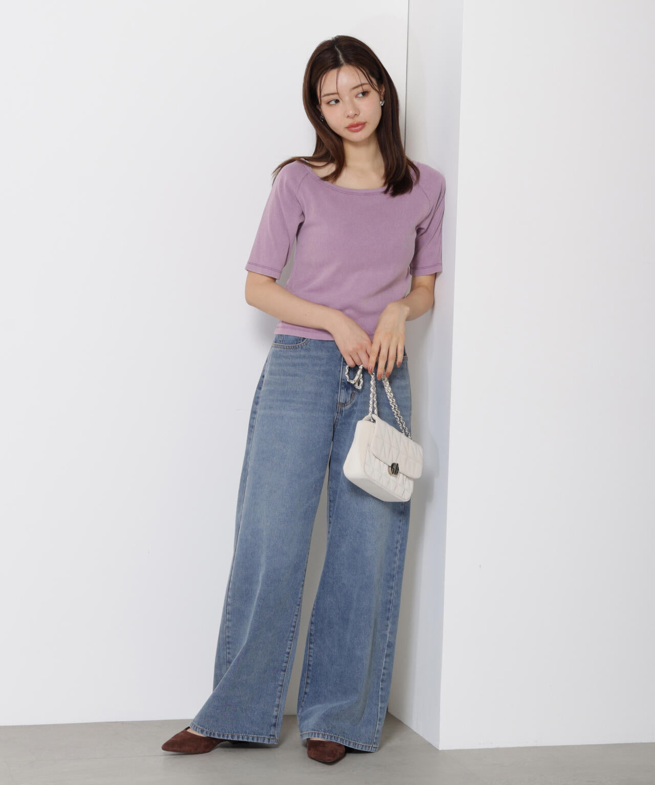 ピグメントリブカットソー