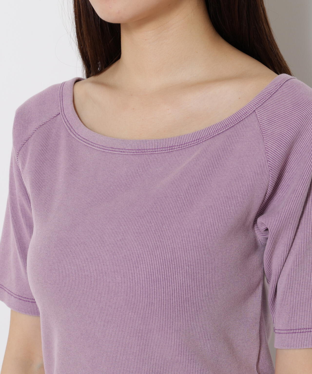 ピグメントリブカットソー