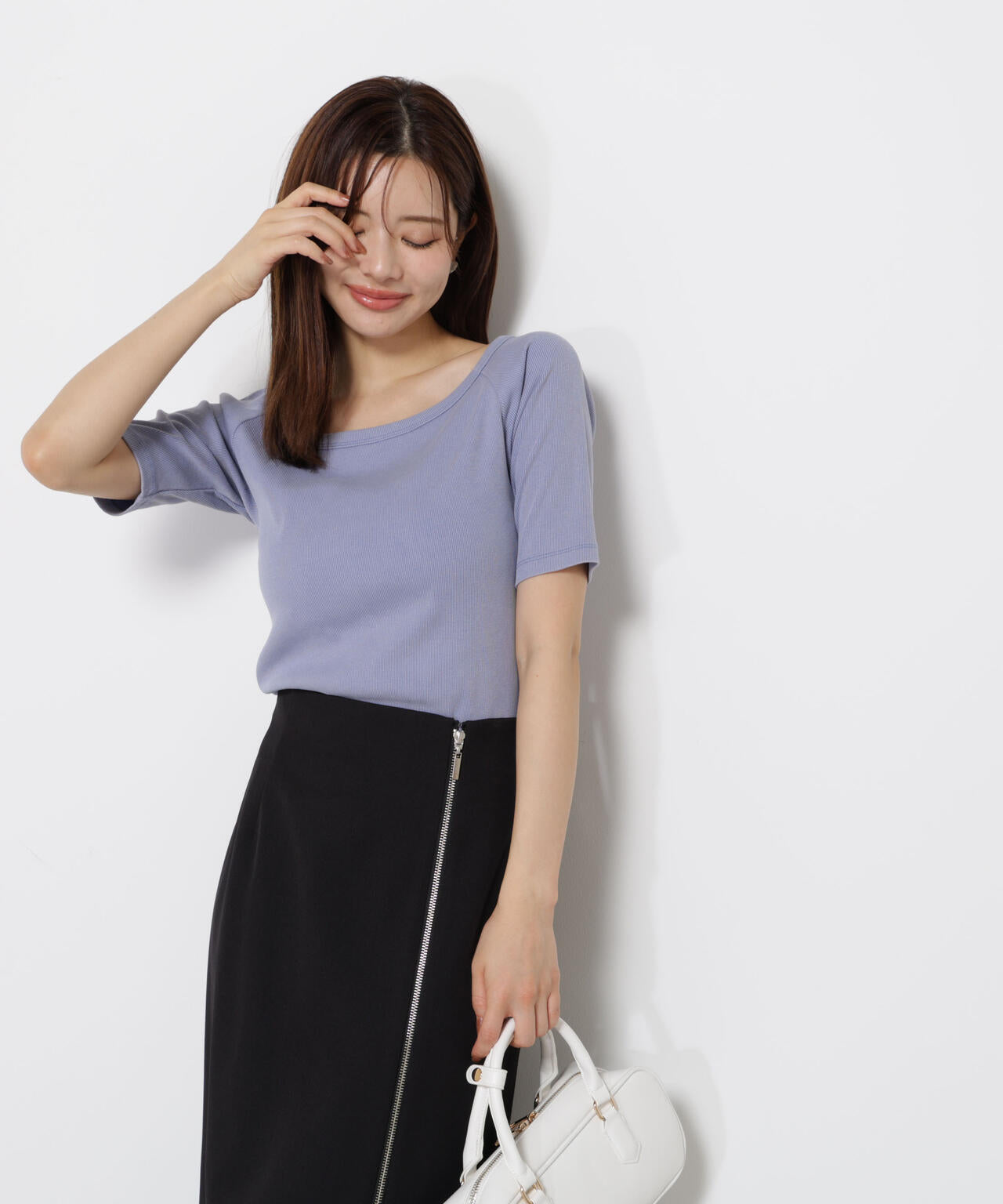 ピグメントリブカットソー