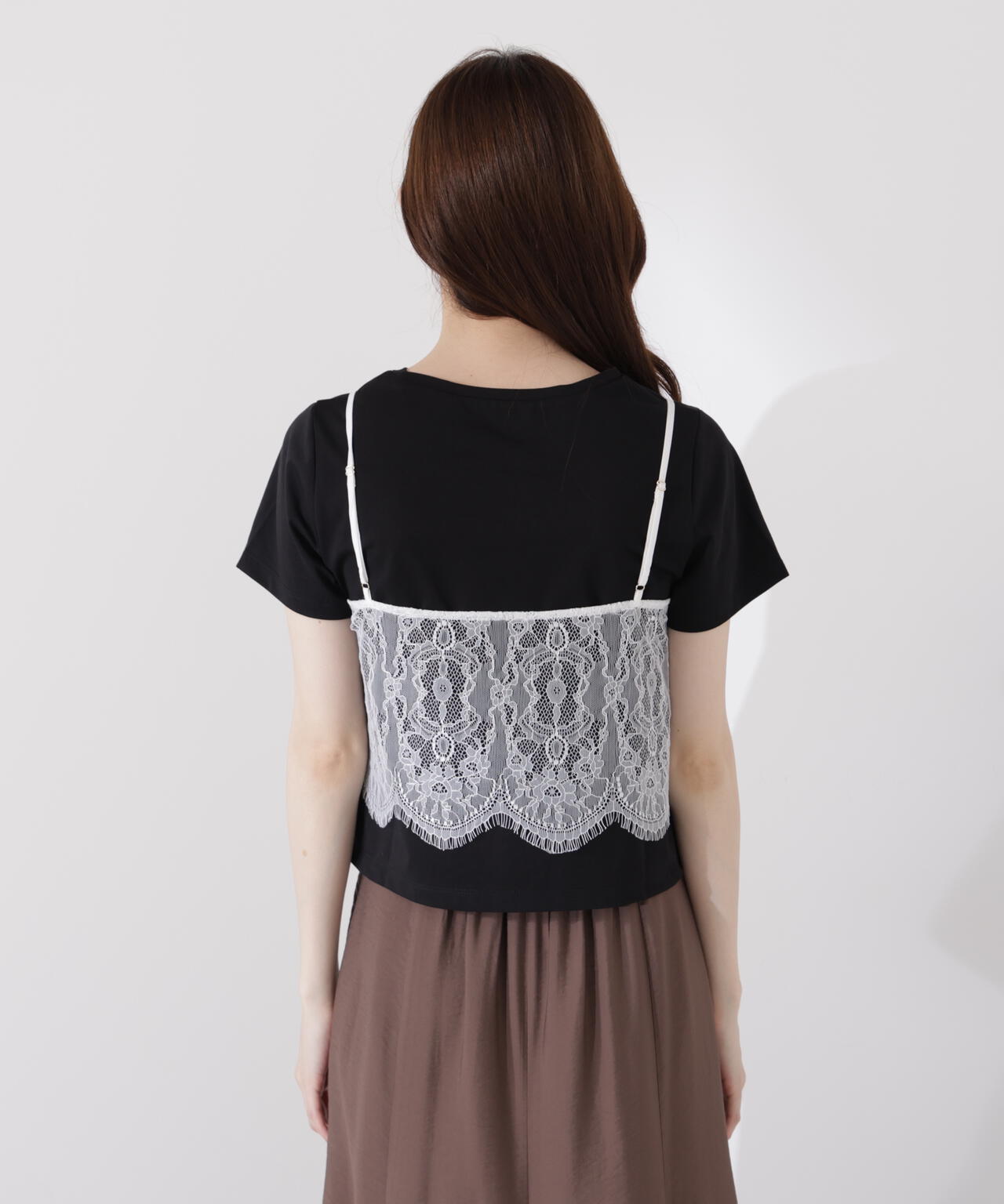 レースキャミセットカットソー
