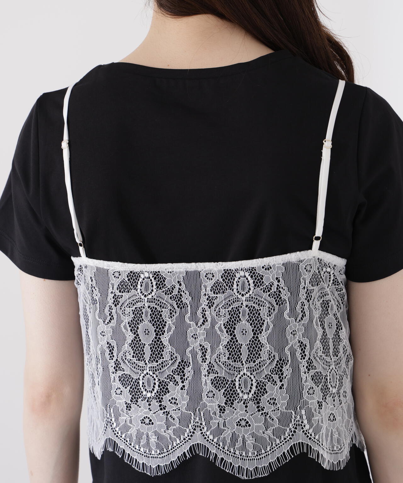 レースキャミセットカットソー