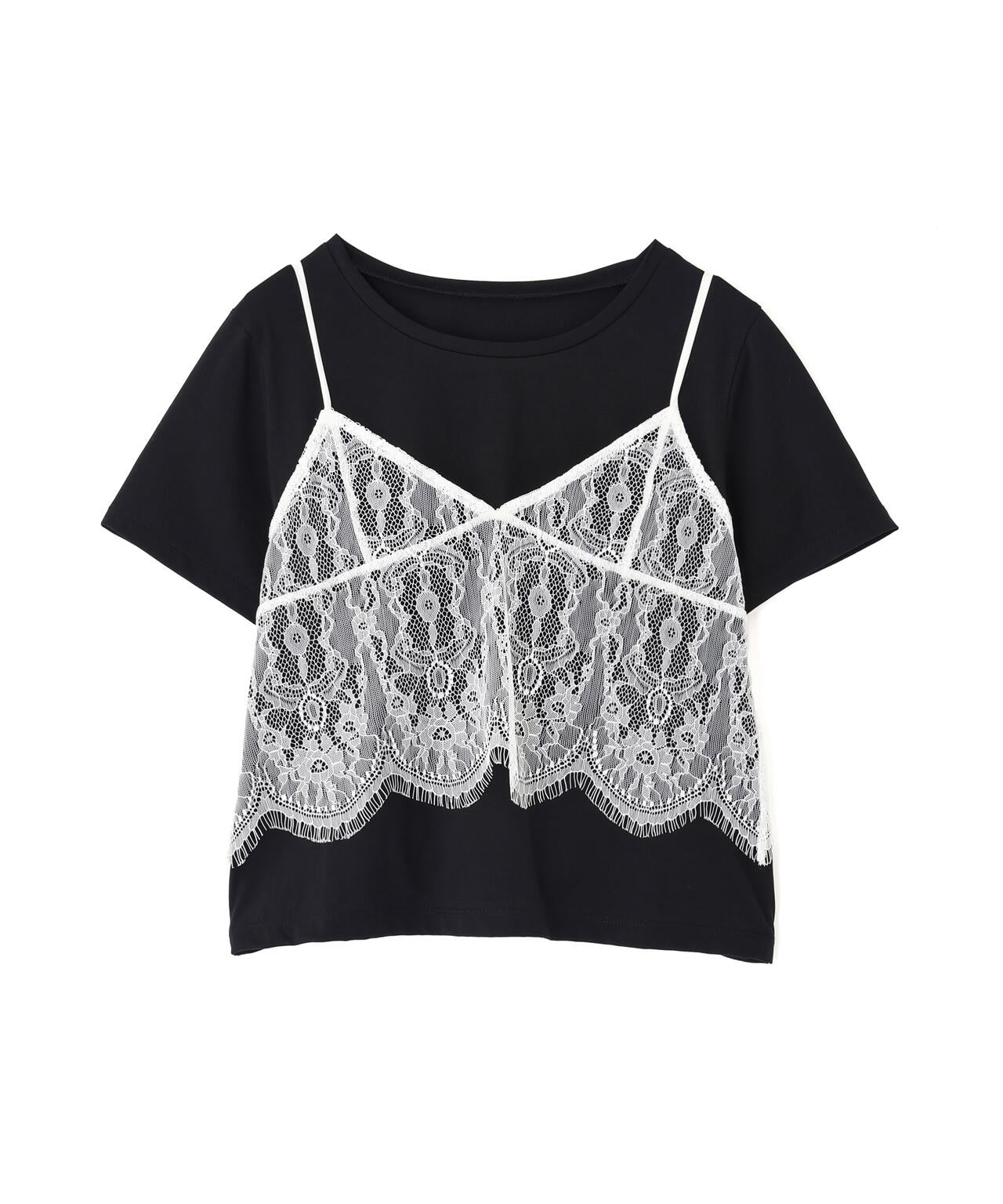 レースキャミセットカットソー