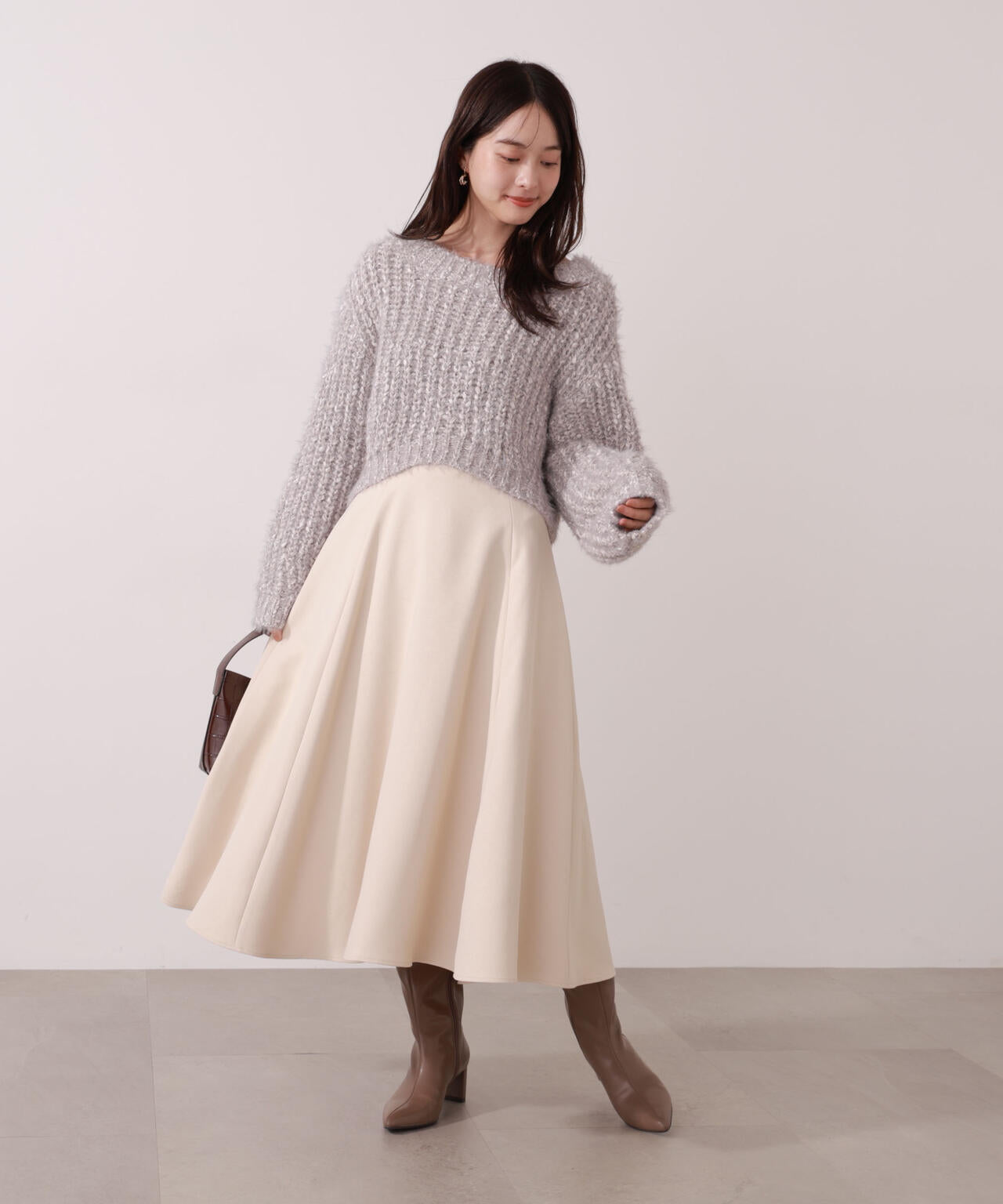 【美品】SPORTMAX 　立体　ニット　US M カタログ掲載品】【100回洗っても型崩れしない