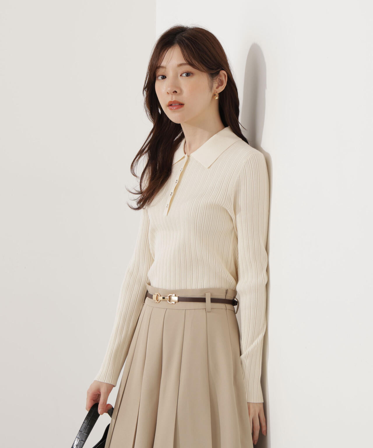 ウォッシャブル＞ポロリブニット | PROPORTION BODY DRESSING