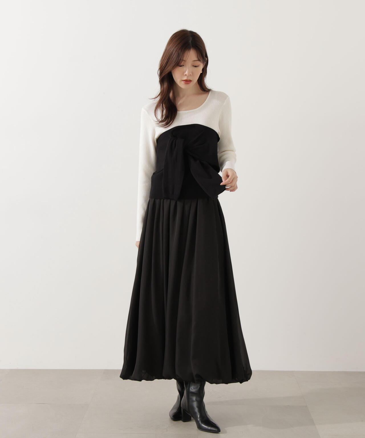 nagonstans Brushed Sweat Combiレイヤード PO フュージョンニット FUSIONKNIT｜デサント オルテライン公式